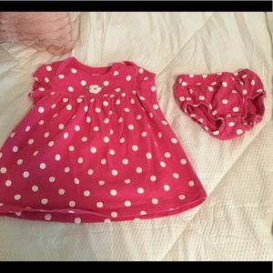 Carter’s 9M Pink Polka Dot Dress.